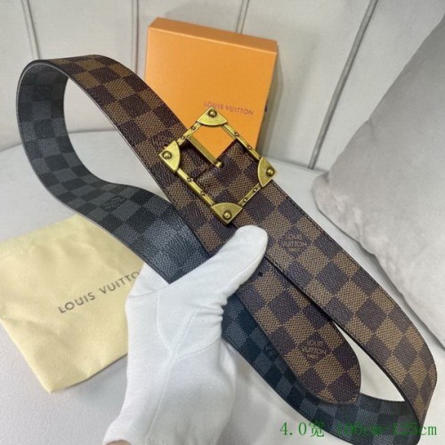 Super Perfect Quality LV Belts(100% Genuine Leather Steel Buckle)-3089