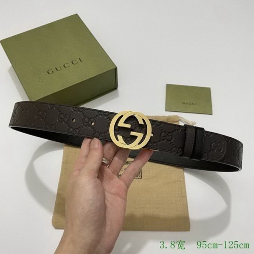 Super Perfect Quality G Belts(100% Genuine Leather,steel Buckle)-2803