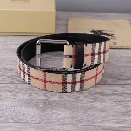 Super Perfect Quality Burberry Belts(100% Genuine Leather,steel buckle)-031