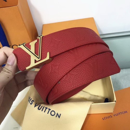 Super Perfect Quality LV Belts(100% Genuine Leather Steel Buckle)-1217