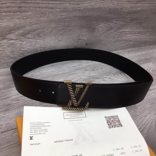 Super Perfect Quality LV Belts(100% Genuine Leather Steel Buckle)-1472