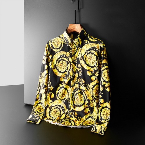 Versace long sleeve shirt men-022(M-XXXXL)