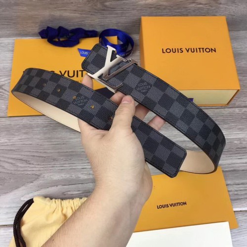 Super Perfect Quality LV Belts(100% Genuine Leather Steel Buckle)-1633