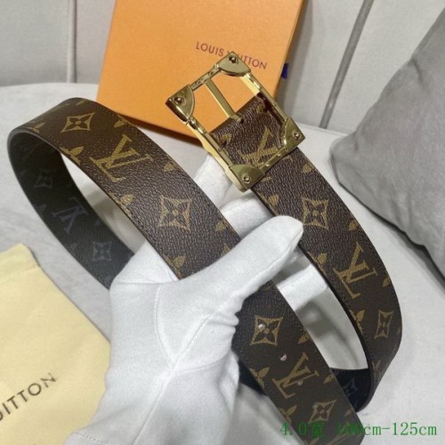 Super Perfect Quality LV Belts(100% Genuine Leather Steel Buckle)-3085