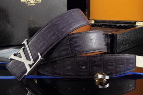 Super Perfect Quality LV Belts(100% Genuine Leather Steel Buckle)-1875