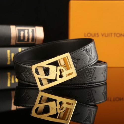 Super Perfect Quality LV Belts(100% Genuine Leather Steel Buckle)-2284