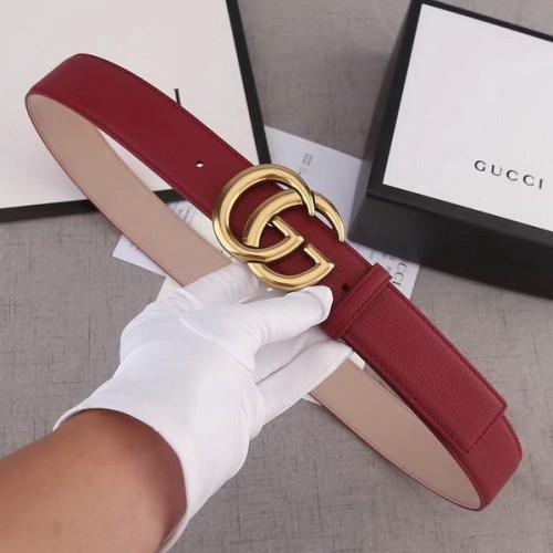 Super Perfect Quality G Belts(100% Genuine Leather,steel Buckle)-1757