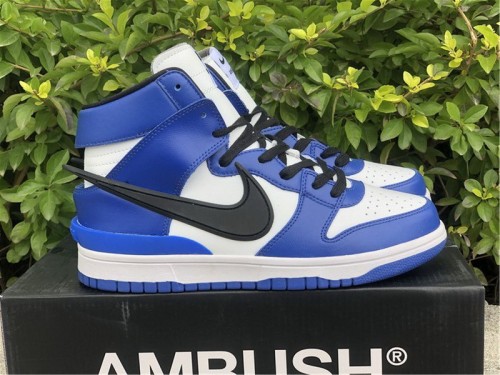 Authentic AMBUSH x Nike Dunk High  Deep Royal 