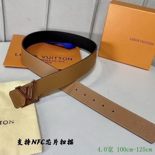 Super Perfect Quality LV Belts(100% Genuine Leather Steel Buckle)-2817