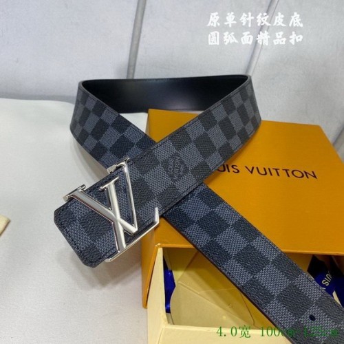 Super Perfect Quality LV Belts(100% Genuine Leather Steel Buckle)-2863