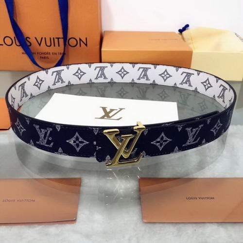 Super Perfect Quality LV Belts(100% Genuine Leather Steel Buckle)-1757