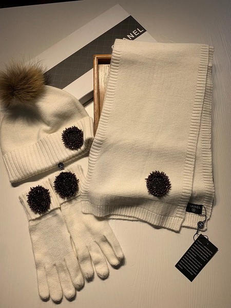 CHAL Wool Cap Scarf AAA-162