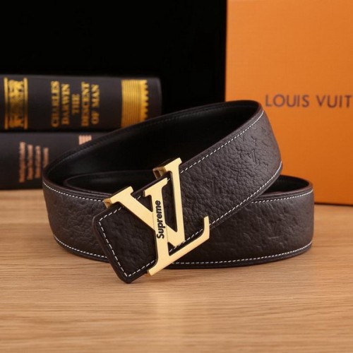 Super Perfect Quality LV Belts(100% Genuine Leather Steel Buckle)-2191