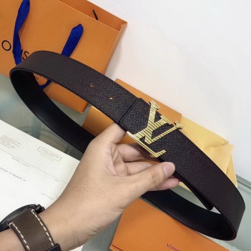 Super Perfect Quality LV Belts(100% Genuine Leather Steel Buckle)-1809