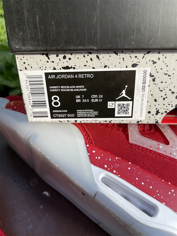 Authentic Air Jordan 4 PE Oklahoma Sooners （restock)