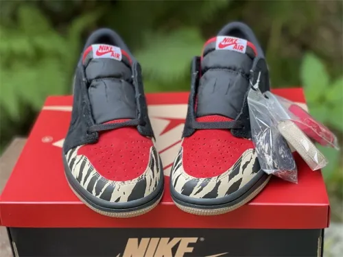Authentic SoleFly x Air Jordan 1 Low “Carnivore”