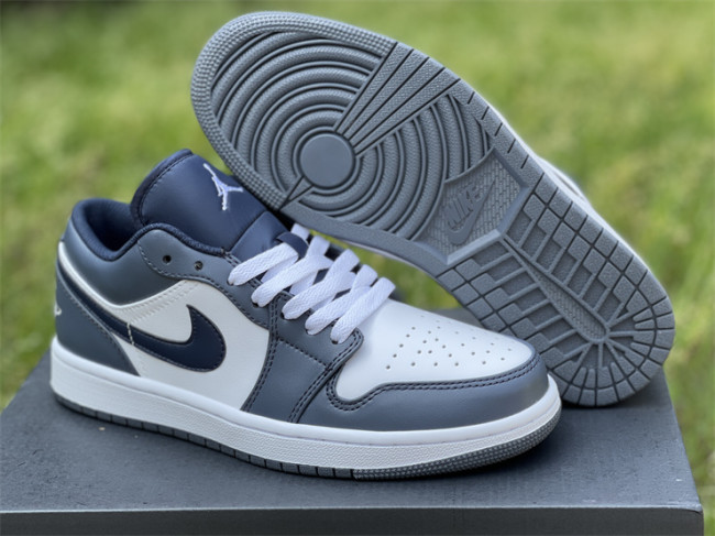 Authentic Air Jordan 1 Low Navy GS