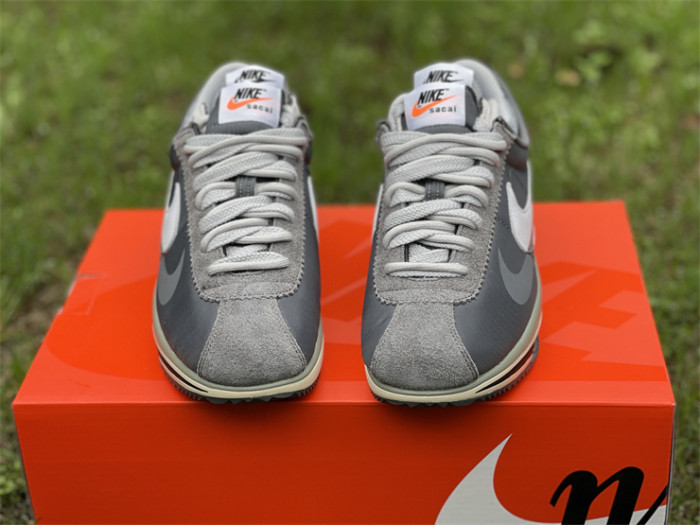 Authentic Sacai x Nike Cortez Grey