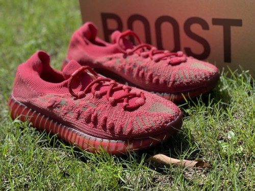 Authentic Yeezy Boost 350 V2 CMPCT “Slate Red”