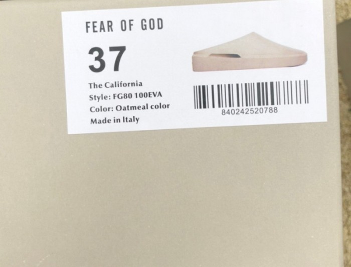 Fear of God 7th The California Oatemeal