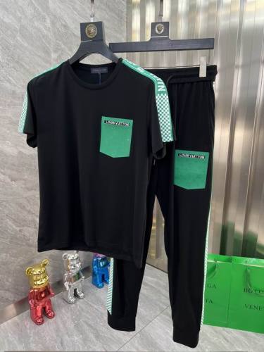 LV short sleeve men suit-150(M-XXXL)