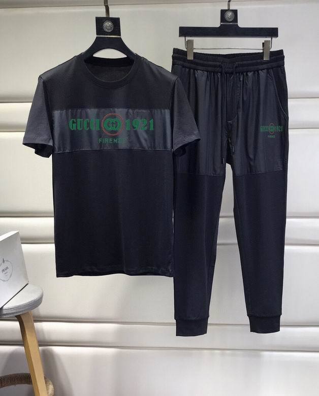 G short sleeve men suit-387(M-XXXL)