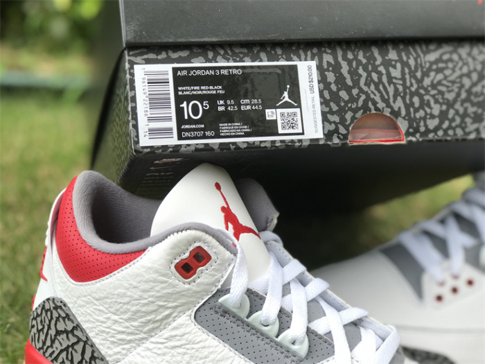 Authentic Air Jordan 3 OG “Fire Red”