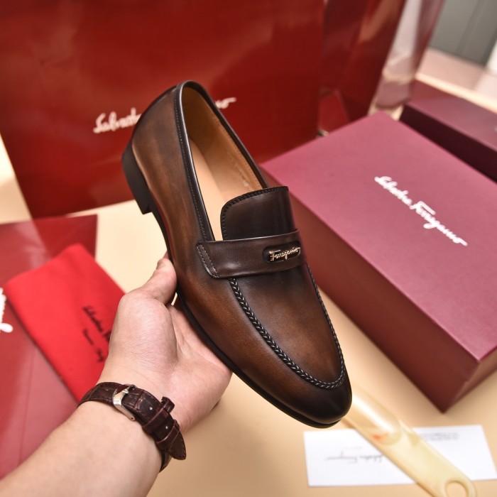Ferragamo Men shoes 1：1 quality-363