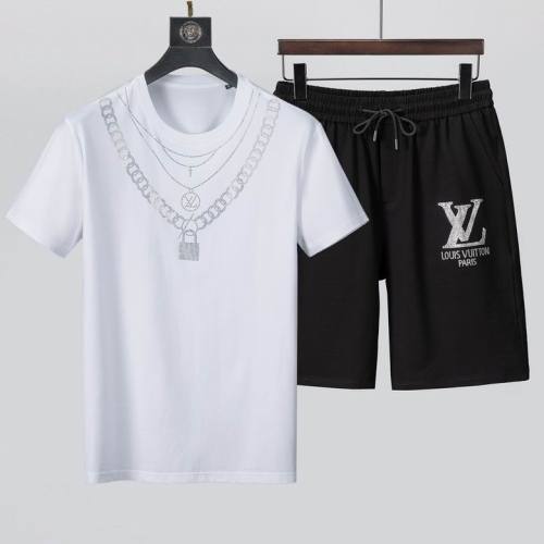 LV short sleeve men suit-168(M-XXXXL)