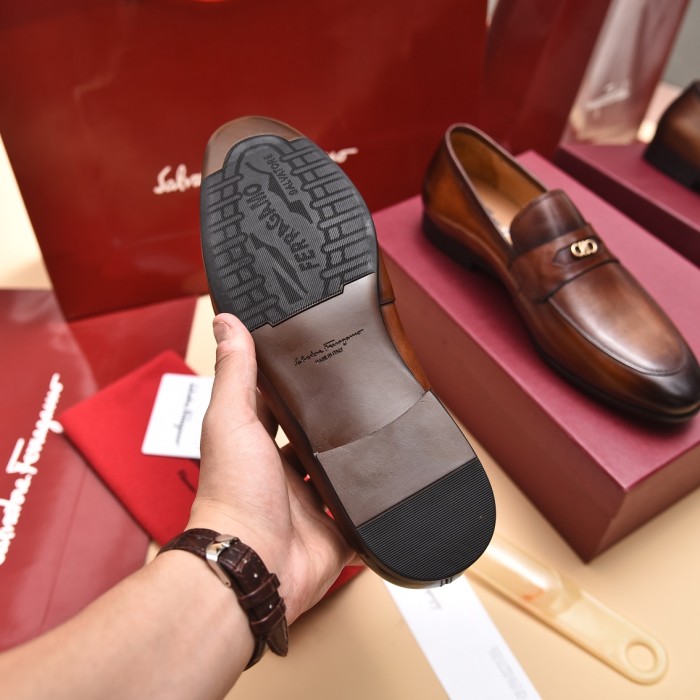 Ferragamo Men shoes 1：1 quality-374