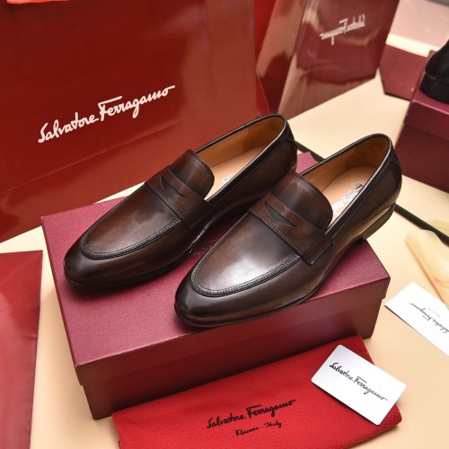 Ferragamo Men shoes 1：1 quality-357