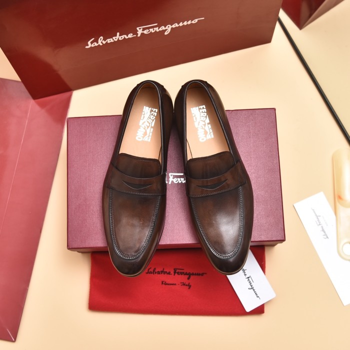 Ferragamo Men shoes 1：1 quality-357