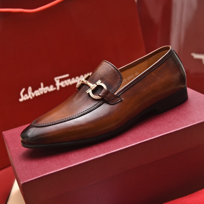 Ferragamo Men shoes 1：1 quality-377