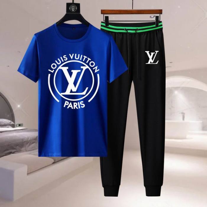 LV short sleeve men suit-202(M-XXXXL)