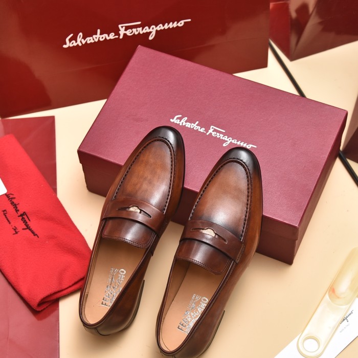 Ferragamo Men shoes 1：1 quality-356