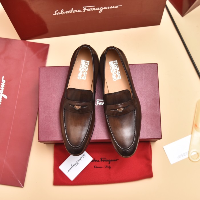 Ferragamo Men shoes 1：1 quality-354