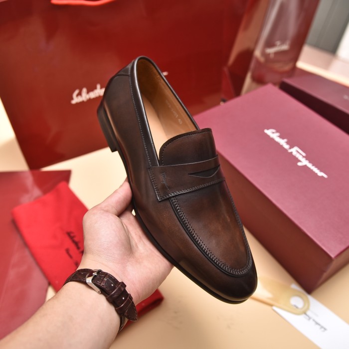 Ferragamo Men shoes 1：1 quality-357