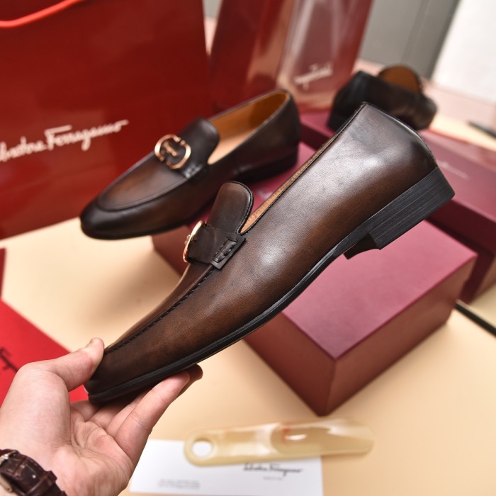 Ferragamo Men shoes 1：1 quality-366