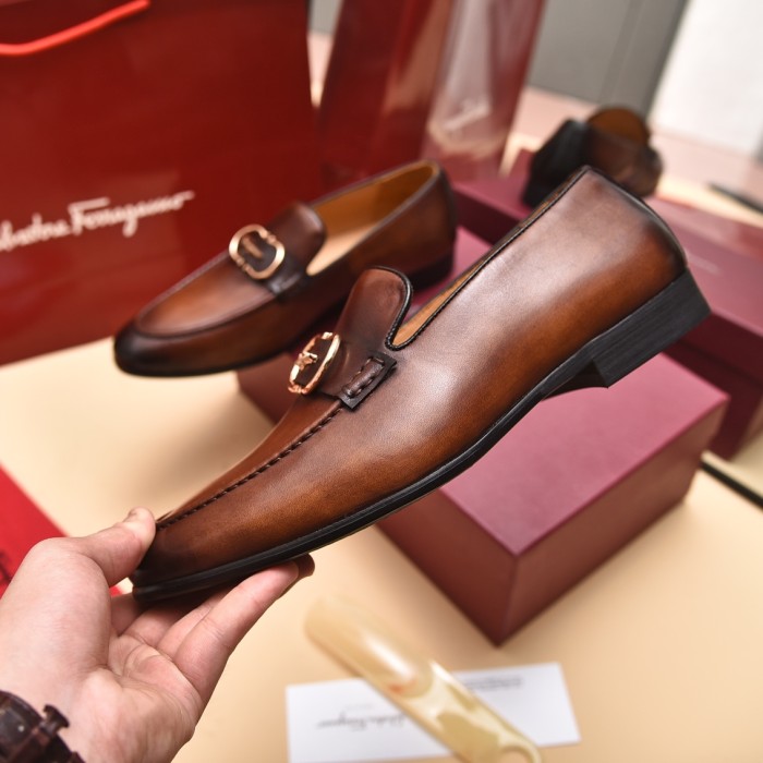 Ferragamo Men shoes 1：1 quality-368