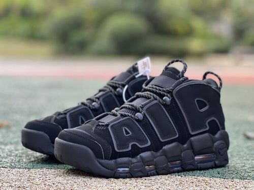 Authentic Nike Air More Uptempo Triple Black