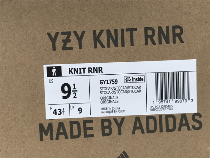 Authentic Yeezy Knit Runner “Stone Carbon”