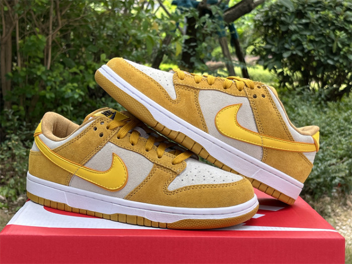 Authentic Nike Dunk Low “Gold Suede”