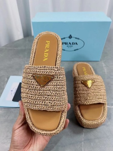 Prada women slippers 1：1 quality-044