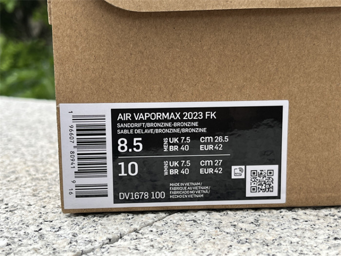 Authentic Nike Vapormax 2023 Flyknit Sanddrift