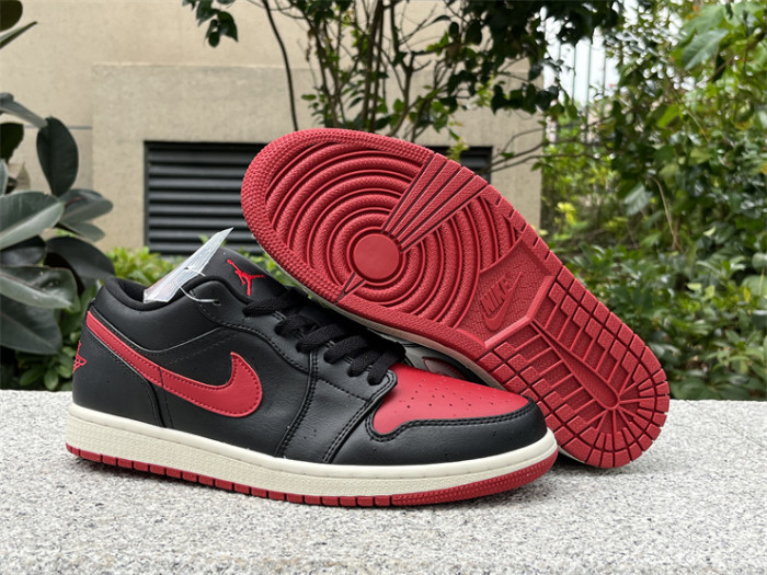 Authentic Air Jordan 1 Low “Bred Sail ”