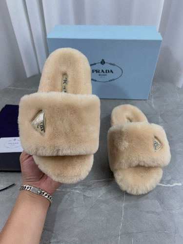 Prada women slippers 1：1 quality-049