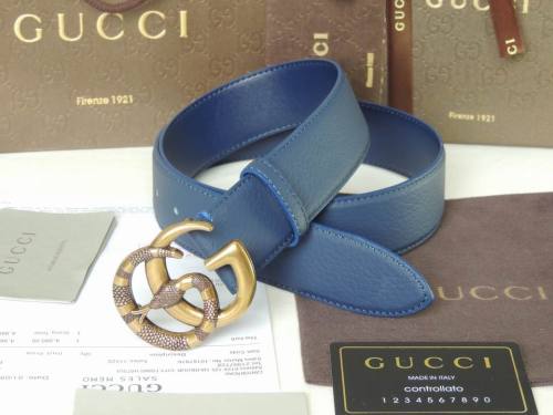 Super Perfect Quality G Belts(100% Genuine Leather,steel Buckle)-4431