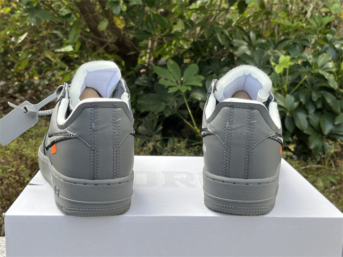 Authentic OFF-WHITE x Nike Air Force 1 Low “Grey”