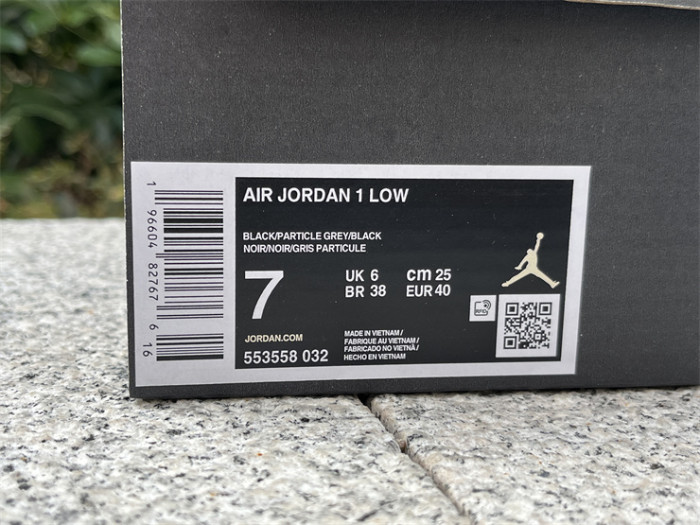 Authentic Air Jordan 1 Low Black