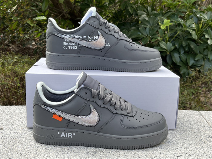 Authentic OFF-WHITE x Nike Air Force 1 Low “Grey”